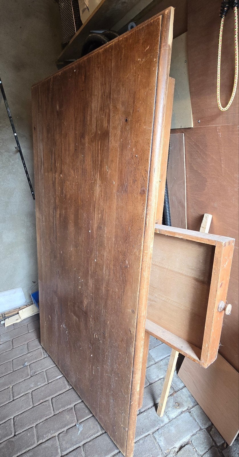 Grenen  tafel 90 x 160 cm. Opknapper, Ophalen, Gebruikt, 50 tot 100 cm, 150 tot 200 cm