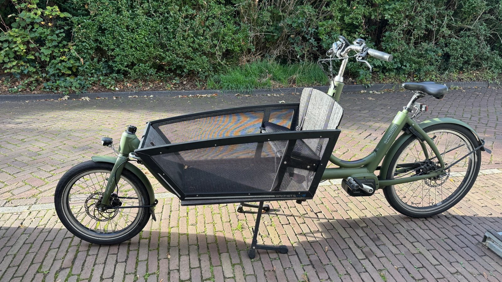 Bakfiets_nl Shadow bakfiets. Shimano, inc hoes en regenkap, Gebruikt, 2 kinderen, Elektrisch, Schijfrem