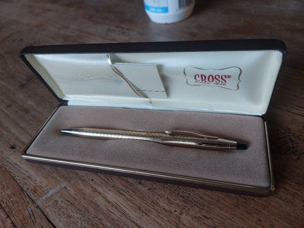 Vintage Cross Balpen van DAF trucks NIEUWSTAAT, Ophalen of Verzenden, Zo goed als nieuw, Auto's