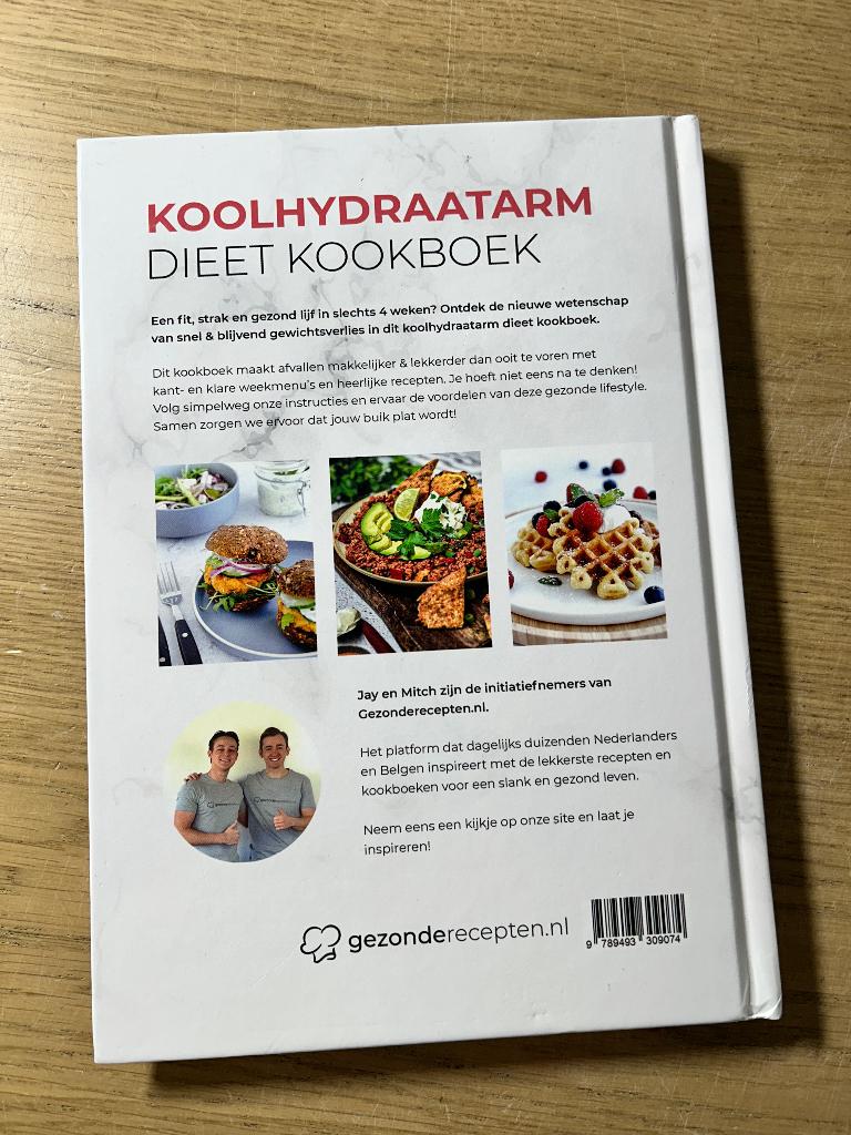 Koolhydraatarm Dieet Kookboek | Gezonderecepten nl, Boeken, Ophalen of Verzenden, Zo goed als nieuw