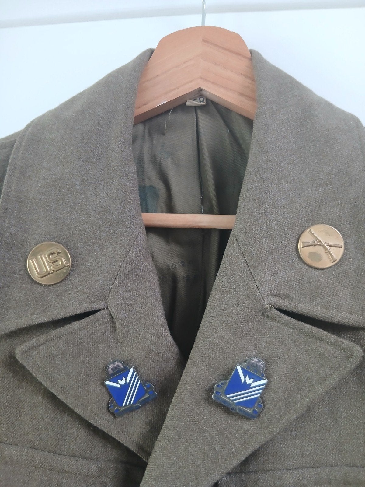 US army ww2 Ike jacket Indianhead, Verzamelen, Militaria | Tweede Wereldoorlog, Ophalen of Verzenden, Amerika, Kleding of Schoenen