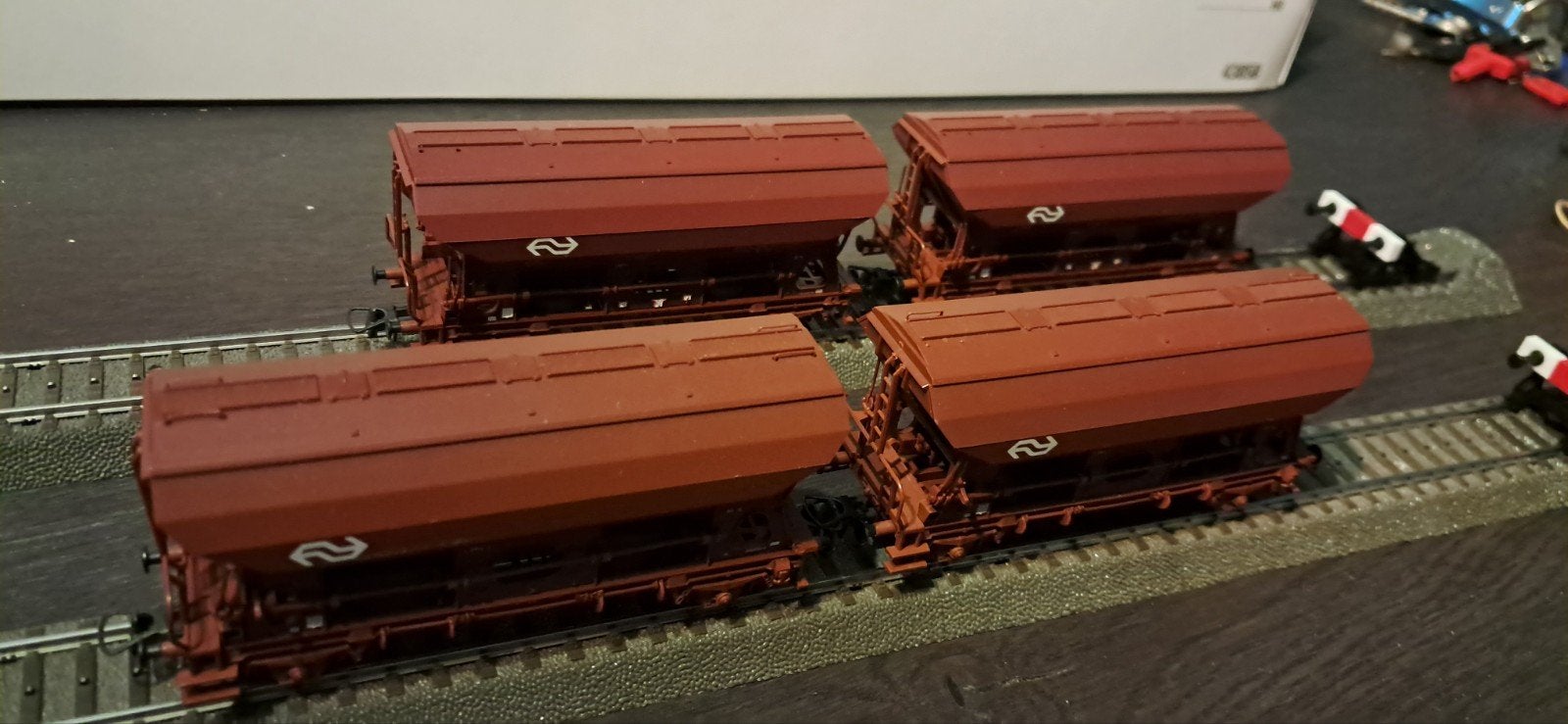 ROCO NS onderlossers, 4 stuks., Overige merken, Gebruikt, Gelijkstroom of Wisselstroom, Wagon