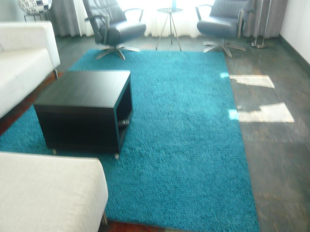 vloerkleed 200x280 wol blauw, Blauw, 200 cm of meer, Ophalen of Verzenden, Zo goed als nieuw