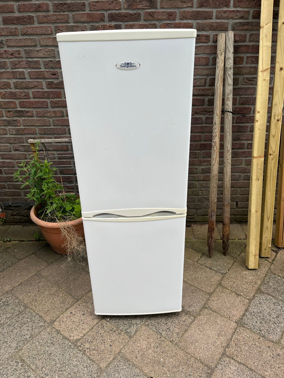 Everglades Koelkast met vriesvak - Wit, 150 tot 200 liter, Gebruikt, Ophalen of Verzenden, 140 tot 160 cm