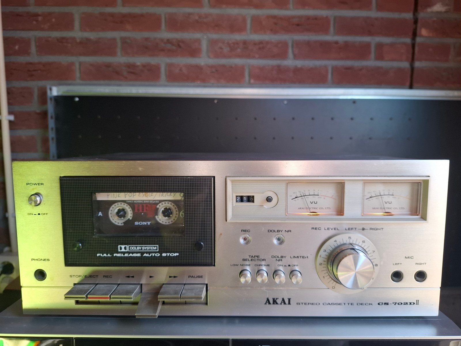 Akai CS-702D mkII cassettedeck - goed werkend - vintage, Audio, Tv en Foto, Cassettedecks, Ophalen, Akai