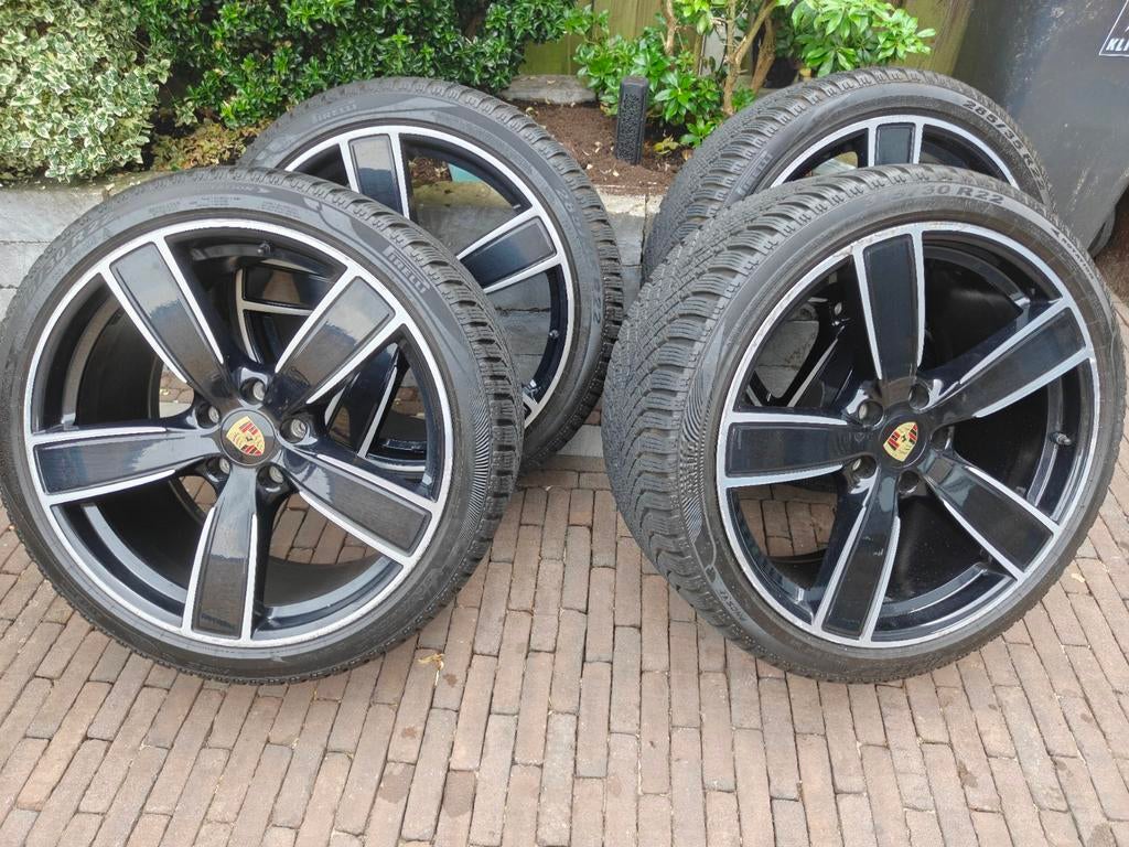 Porsche Cayenne velgen 22 inch 9YA TPMS, Auto-onderdelen, Banden en Velgen, Ophalen, Gebruikt, 285 mm, Banden en Velgen