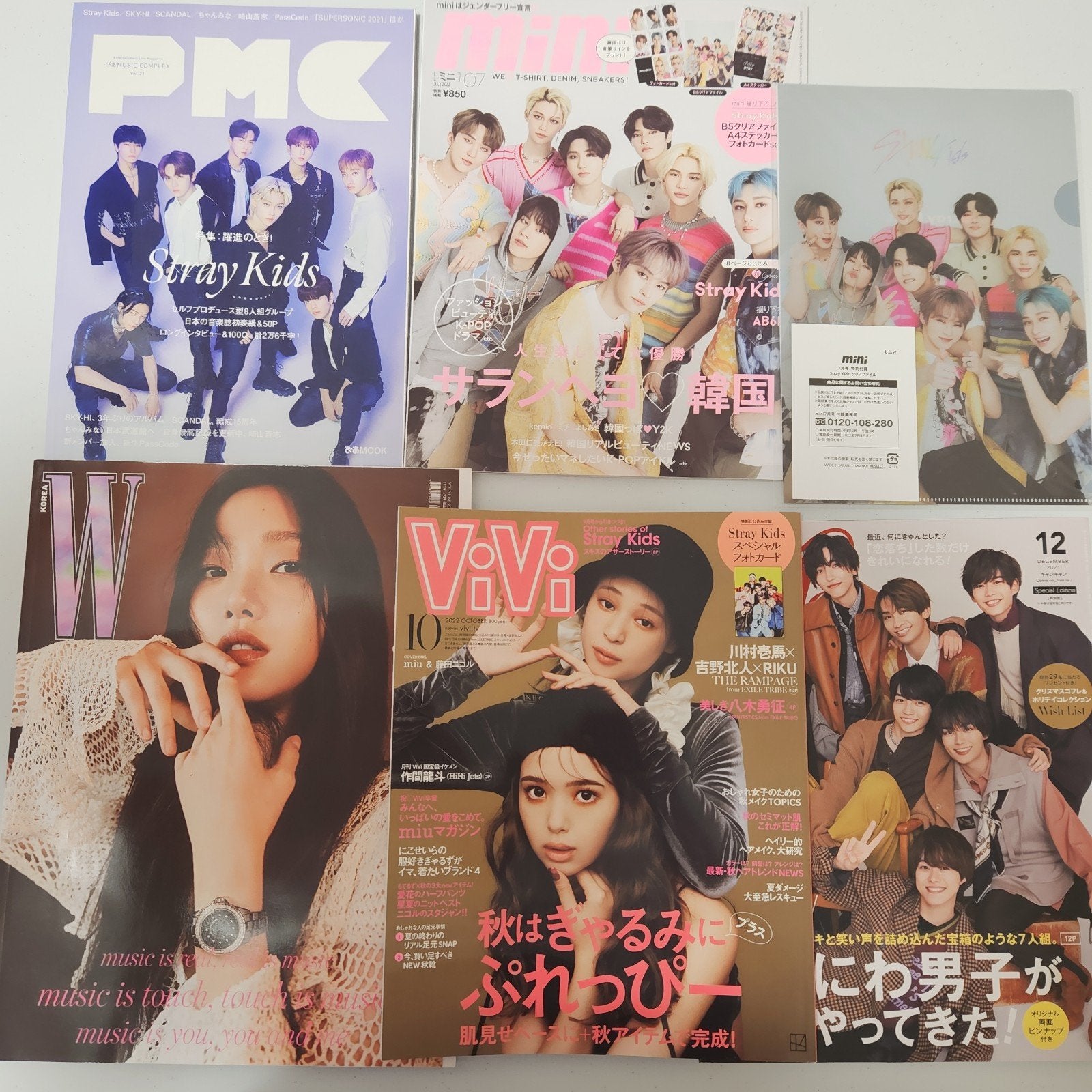 5 magazines Stray Kids ViVi mini PMC Felix Hyunjin Chan Han, Ophalen of Verzenden