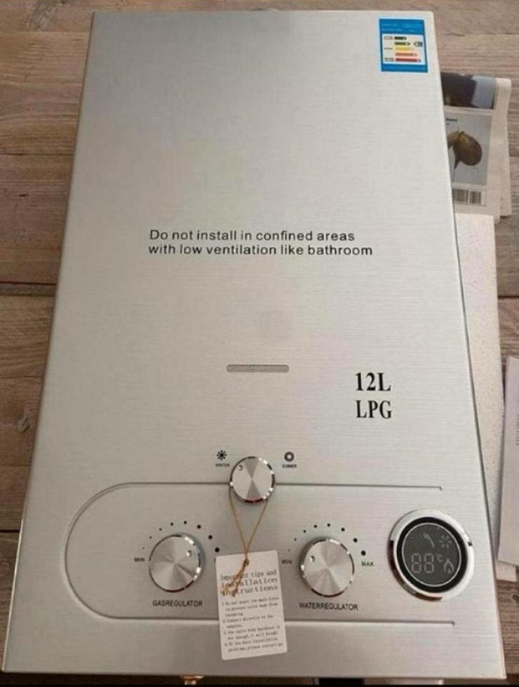 12L LPG Geiser / Doorstroom boiler /Snel & Zuinig Warm Water, Ophalen of Verzenden, Minder dan 3 jaar oud, Minder dan 20 liter