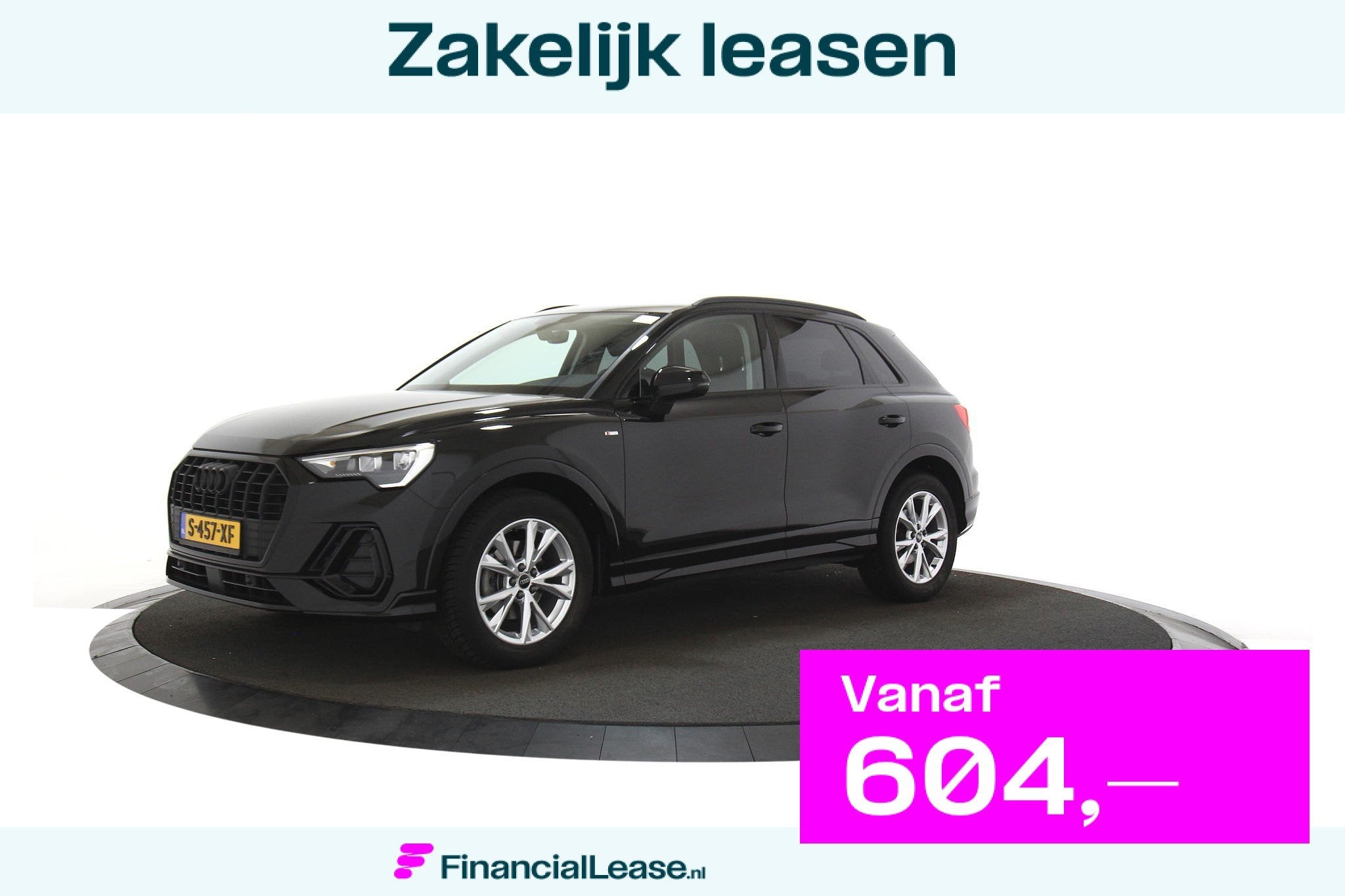 Audi Q3 35 TFSI S edition Navi Clima Stoelverwarming, Automaat, Euro 6, Zwart, Bedrijf