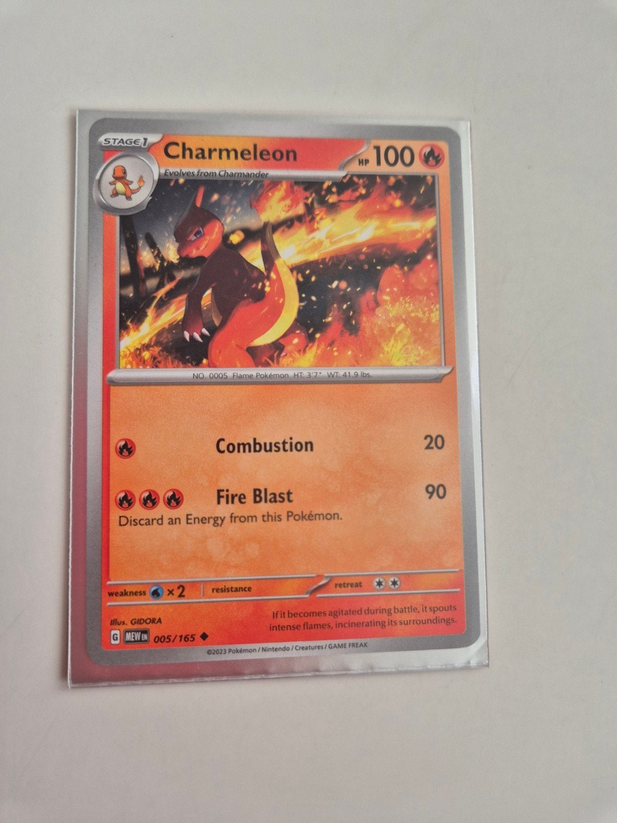 Pokemon kaart / Charmeleon kaart te koop, Ophalen of Verzenden, Zo goed als nieuw, Losse kaart