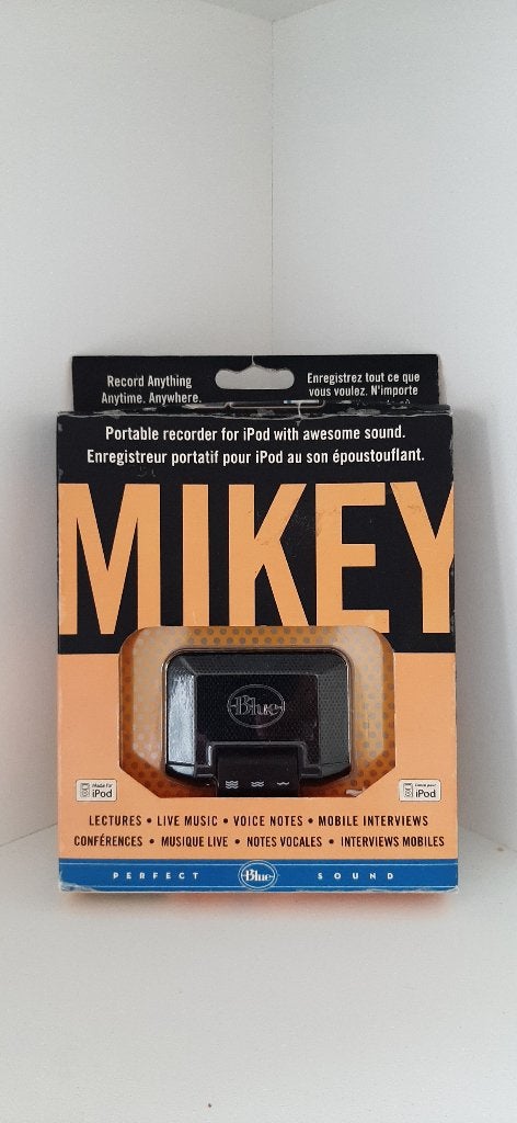 Mikey Blue iOs Microfoon voor iPod, Audio, Tv en Foto, Mp3-spelers | Apple iPod, Overige kleuren, Nieuw, Ophalen of Verzenden
