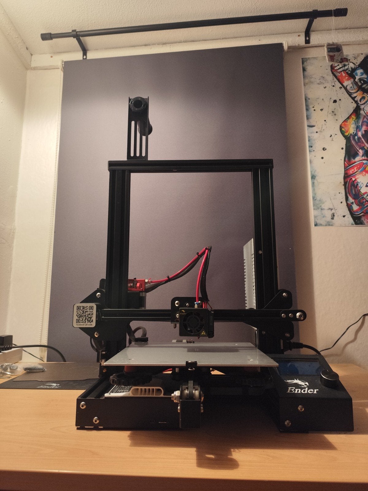 Creality Ender-3 3D-printer met filament en accessoires, Computers en Software, 3D Printers, Ophalen of Verzenden, Zo goed als nieuw
