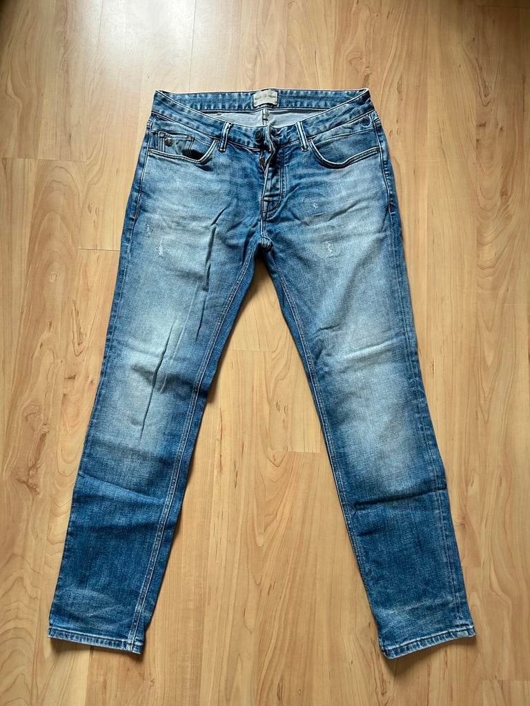 Cast Iron Riser Slim Fit Jeans W34/L32, Ophalen of Verzenden, Zo goed als nieuw, Blauw, W33 - W34 (confectie 48/50)