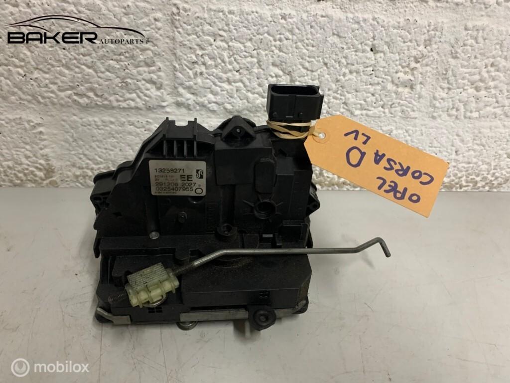 Deurslot mechaniek Opel Corsa D ('06-'15) 13258271, Gebruikt, Opel, Ophalen of Verzenden, Opel