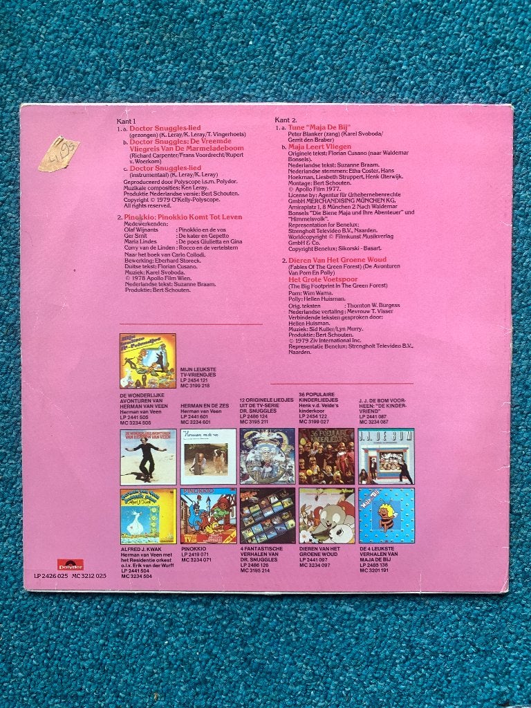 LP Kinderliedjes Op avontuur met mijn leukste TV-vriendjes, Cd's en Dvd's, Vinyl | Kinderen en Jeugd, Ophalen of Verzenden, Gebruikt