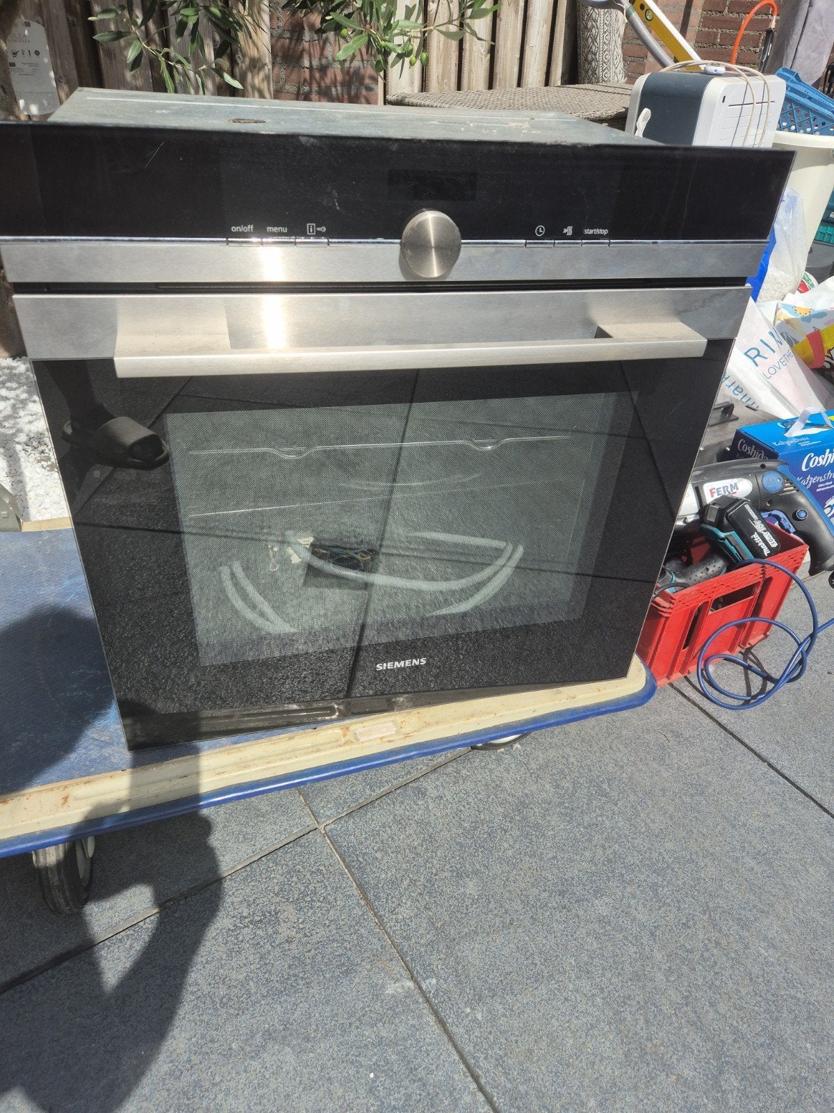 Siemens inbouwoven RVS/zwart – goede staat, Witgoed en Apparatuur, Ovens, Ophalen