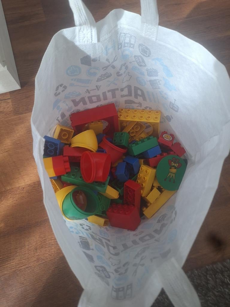 duplo lego boodschappen tas vol, Ophalen