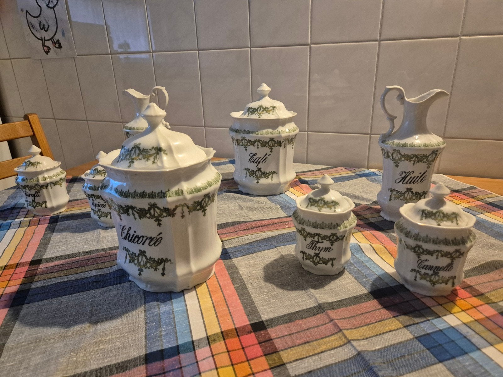 7 delige keukenpotten set, Antiek en Kunst, Ophalen