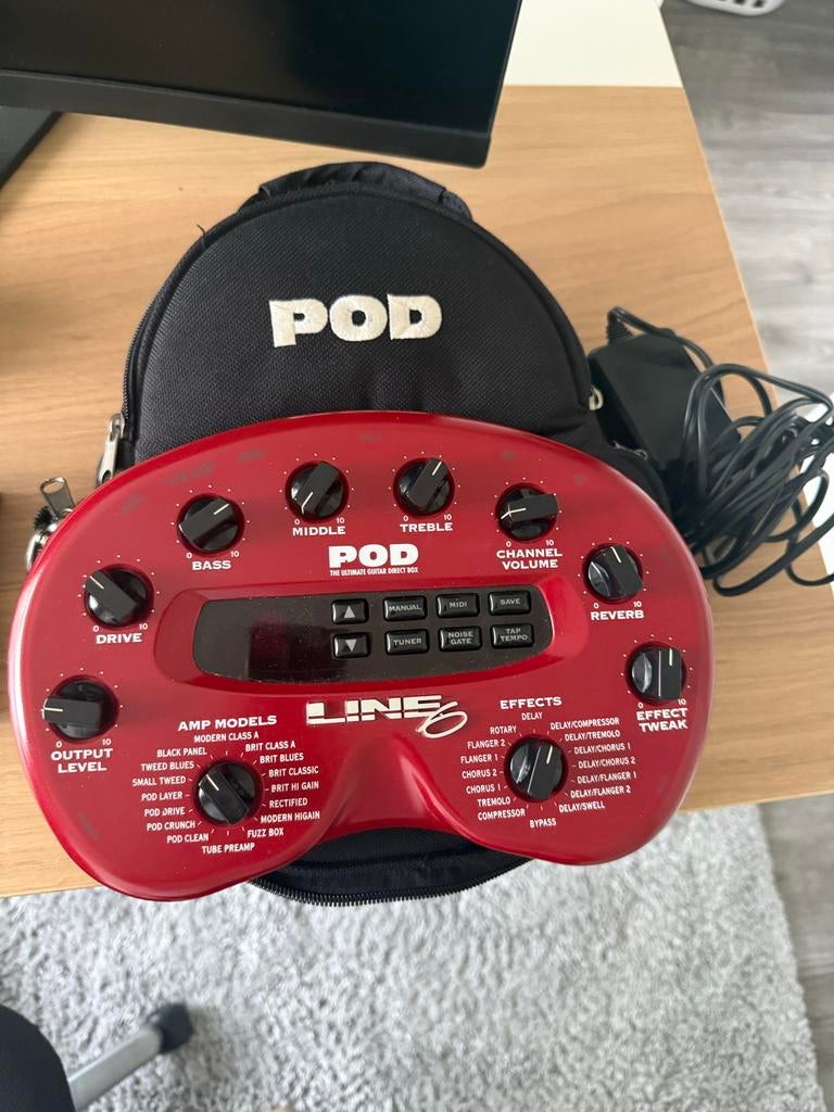 Line 6 POD 1.0 gitaar multi-effect processor met tas, Muziek en Instrumenten, Effecten, Ophalen of Verzenden, Gebruikt, Multi-effect
