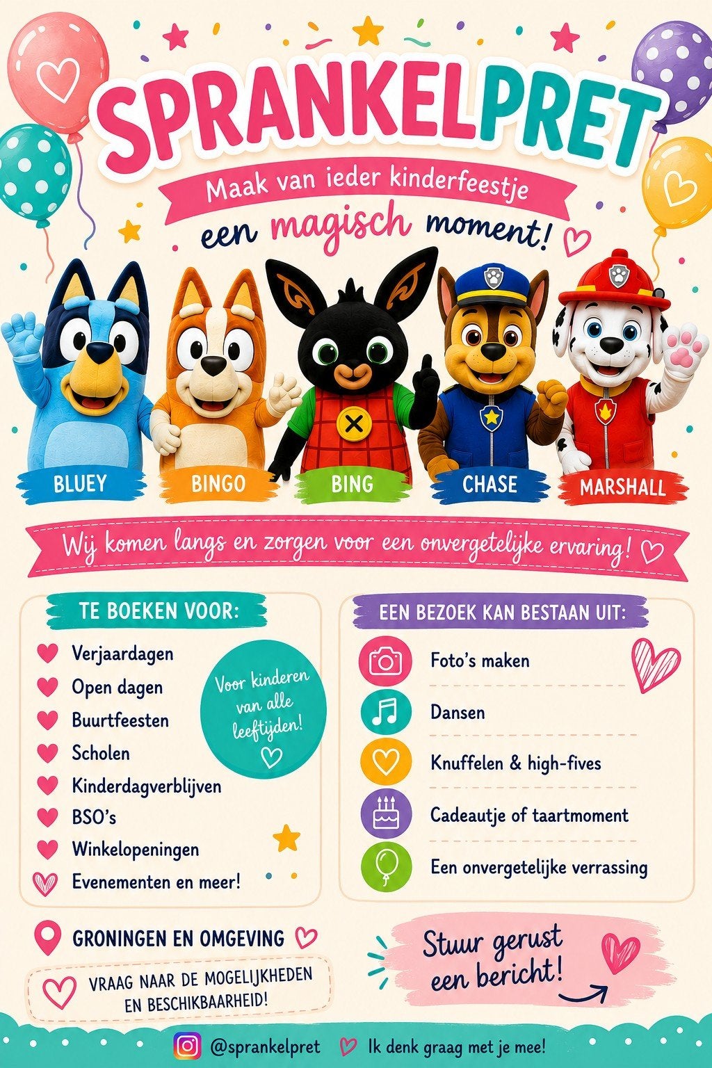 Mascotte te huur!, Ophalen