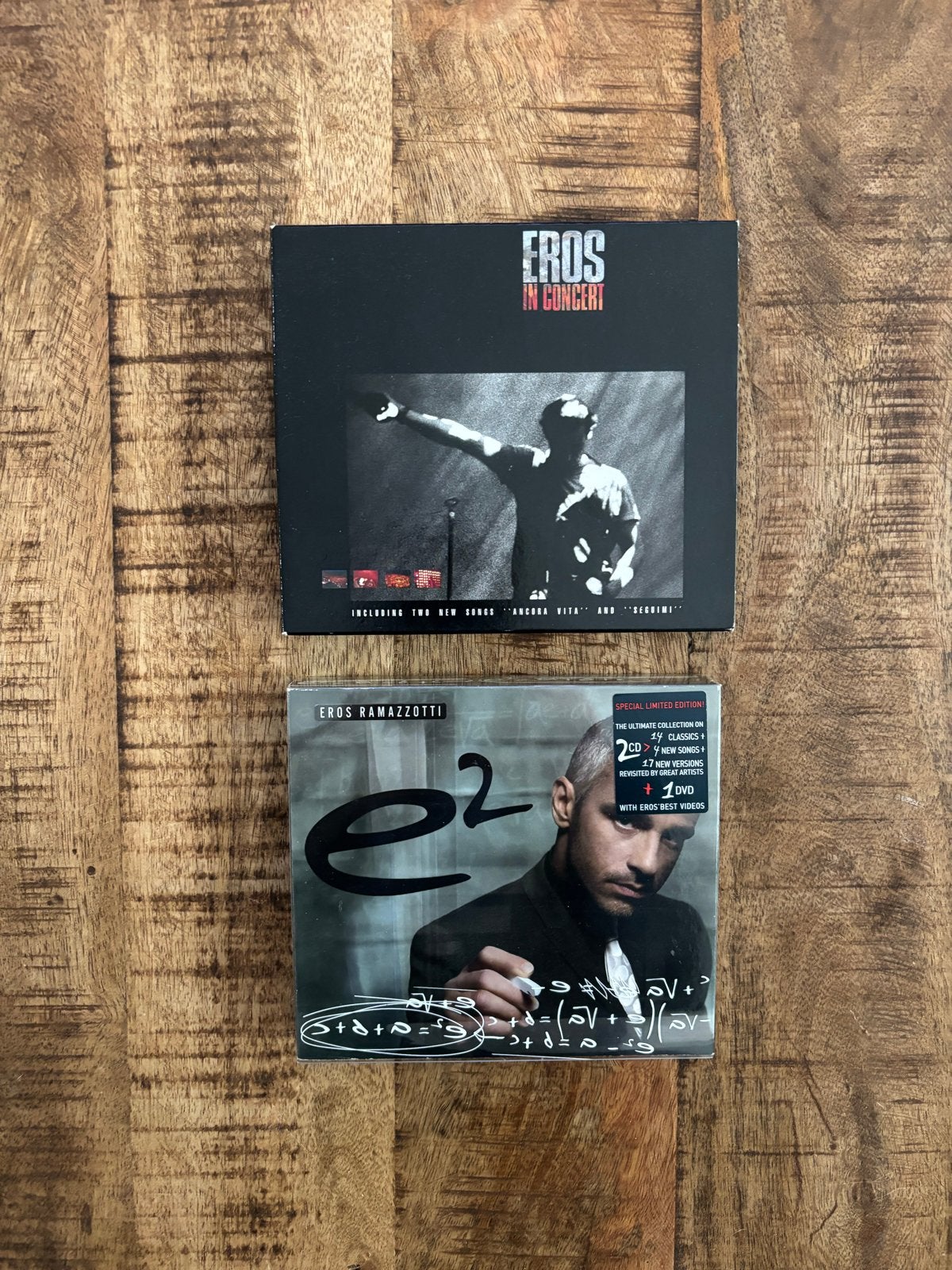 Eros Ramazzotti CD's: E2 en Eros in Concert, Cd's en Dvd's, Ophalen of Verzenden, Gebruikt