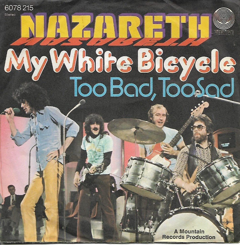 Nazareth - My white bicycle, Gebruikt, 7 inch, Single, Pop