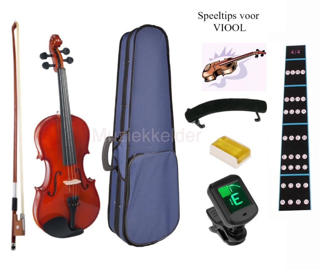Viool set 4/4 Gratis verzending/oefenboek/28 online lessen., Administratie@tma-benelux.com, TMA, Ophalen of Verzenden, 4/4-viool