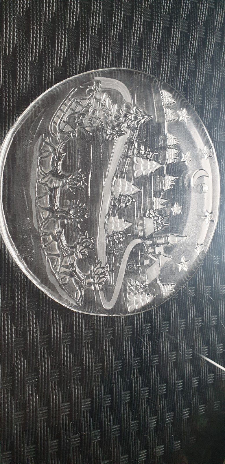 glazen kerstbord, Diversen, Ophalen, Nieuw