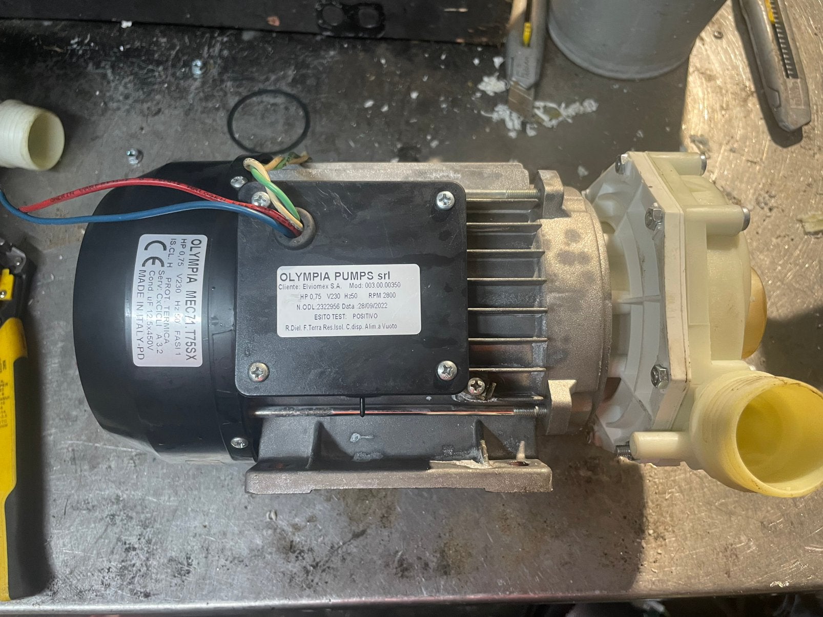 OLYMPIA MEC71.T75SX vaatwasser pomp centrifugaal pomp, Doe-het-zelf en Verbouw, T, Ophalen of Verzenden, N, V