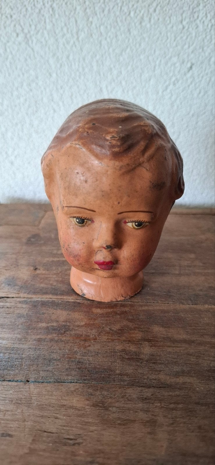 Brocant poppenhoofdje, Ophalen of Verzenden