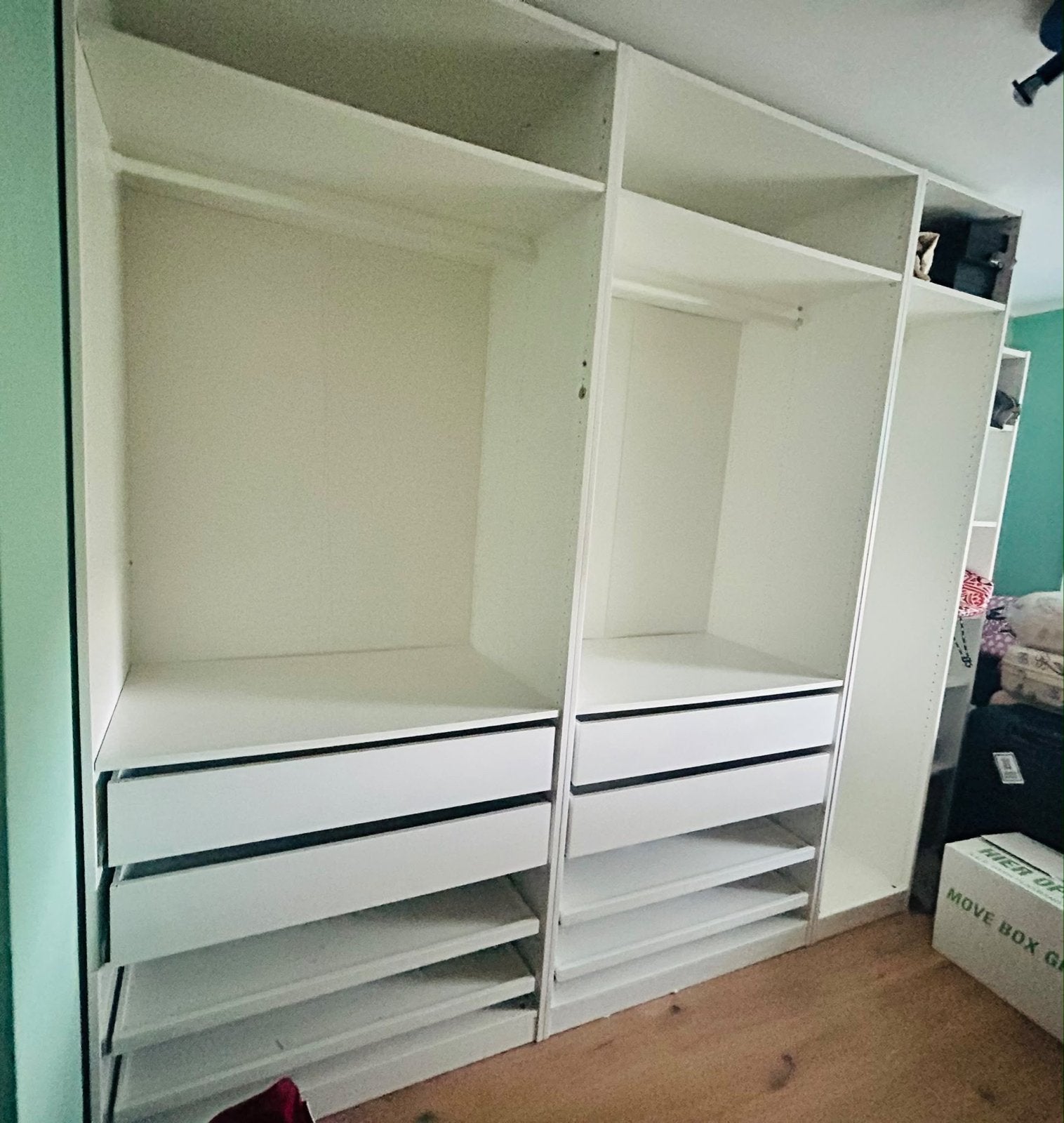 IKEA Pax kast zonder deuren - Wit, Huis en Inrichting, Ophalen, Gebruikt, 200 cm of meer, 200 cm of meer