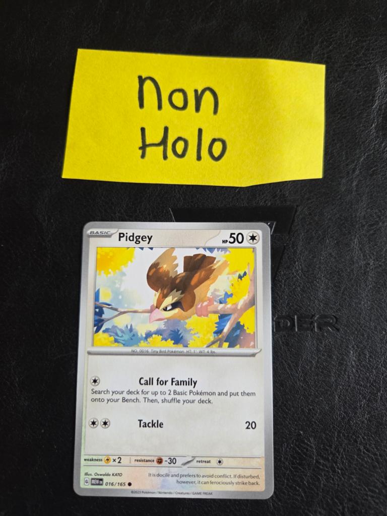 Pidgey 016/165 151 set, Ophalen of Verzenden, Zo goed als nieuw