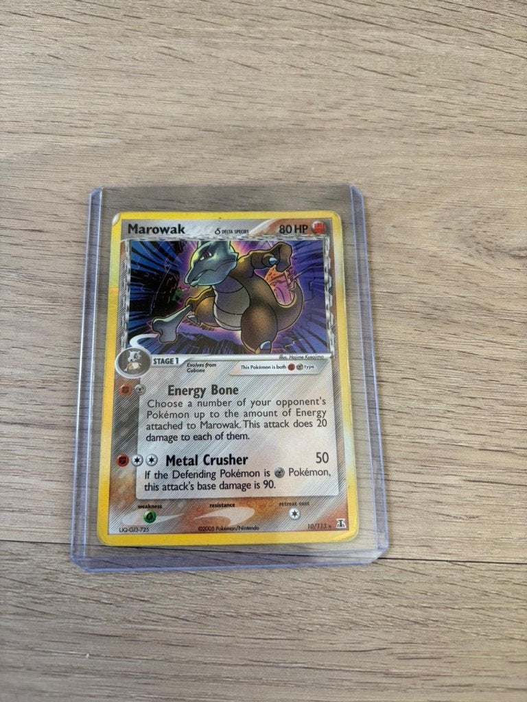 Pokémon Marowak 10/113 2005 Delta Species, Ophalen of Verzenden, Zo goed als nieuw, Losse kaart