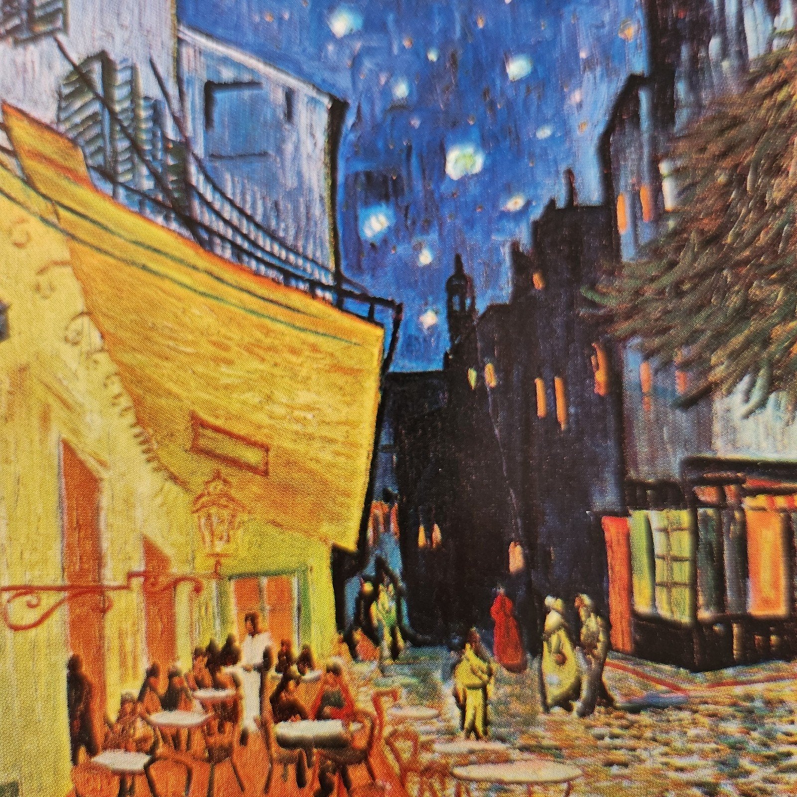 Kunstkaart Vincent van Gogh - Café-terras, Arles 1888, Verzenden, 1980 tot heden, Ongelopen, Cultuur en Media