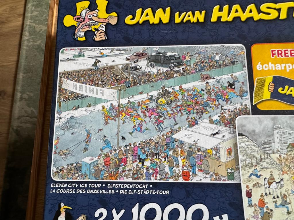Jan van haasteren elfstedentocht, Hobby en Vrije tijd, Denksport en Puzzels, Ophalen of Verzenden, 500 t/m 1500 stukjes, Zo goed als nieuw