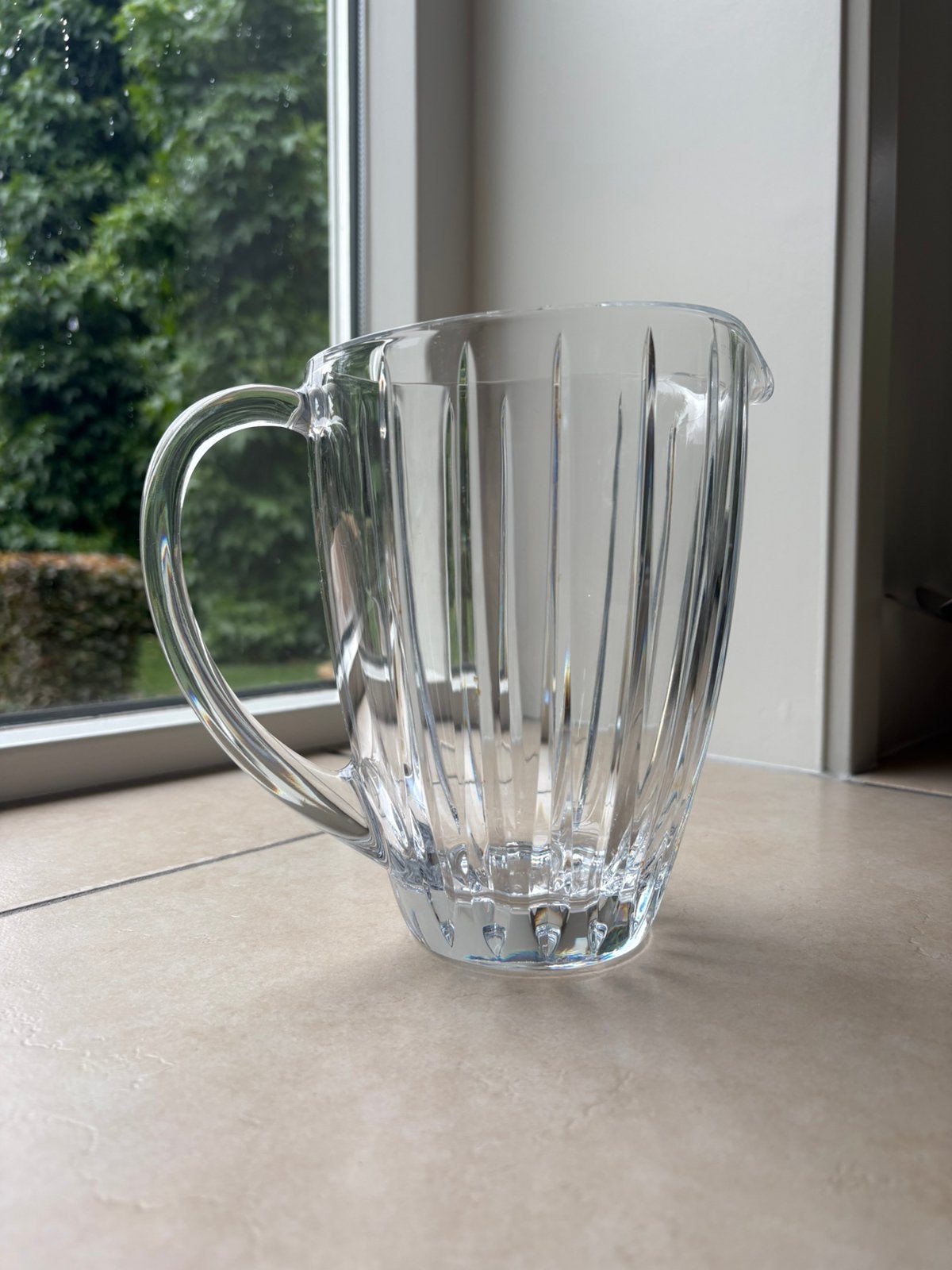 Wedgwood waterkan, Kan, Gebruikt, Ophalen of Verzenden, Glas