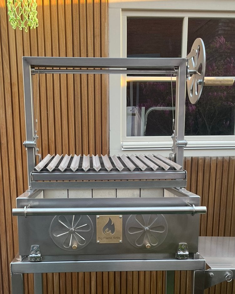 Santa maria open vuur grill/ BBQ volledig van rvs!, Tuin en Terras, Ophalen, Nieuw