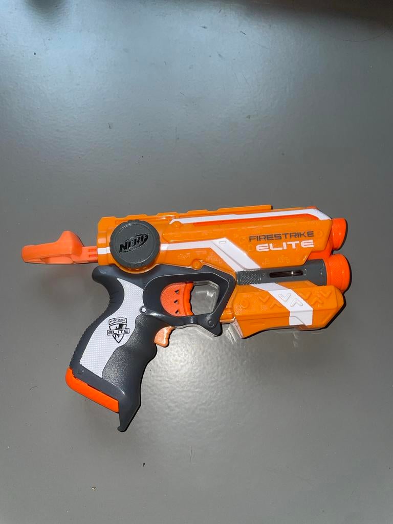 Nerf N-Strike Elite Firestrike Blaster, Ophalen of Verzenden, Gebruikt, Jongen of Meisje