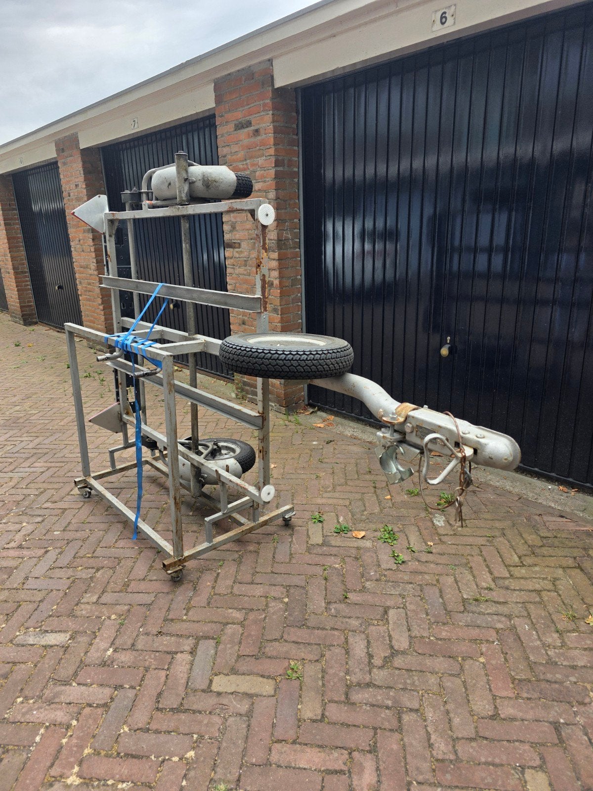 Aanhanger project voor fietsen / scooters / crossmotor / sco, Auto diversen, Ophalen, Gebruikt