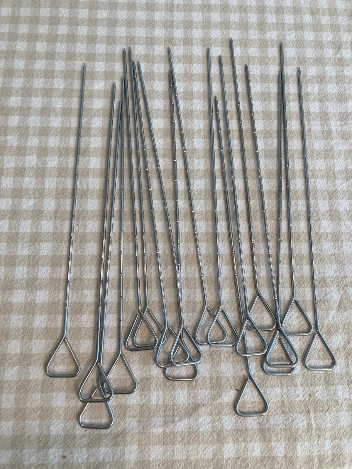Set van 18 BBQ Spiesen / Satéprikkers, Ophalen of Verzenden, Gebruikt