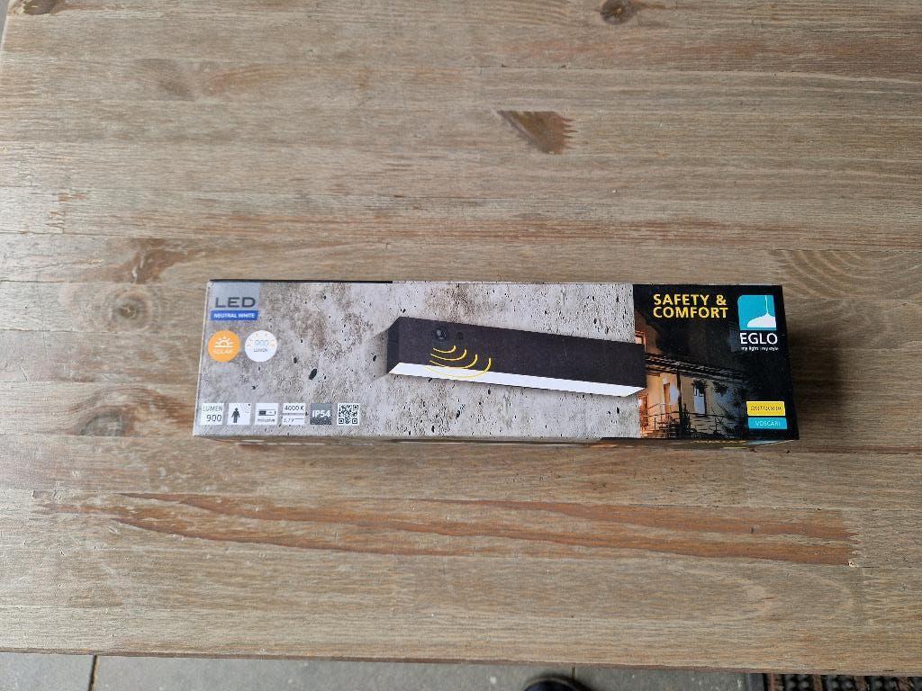 EGLO Led buitenverlichting met beweging sensor, Tuin en Terras, Buitenverlichting, Ophalen, Kunststof, Minder dan 50 watt, Wandlamp