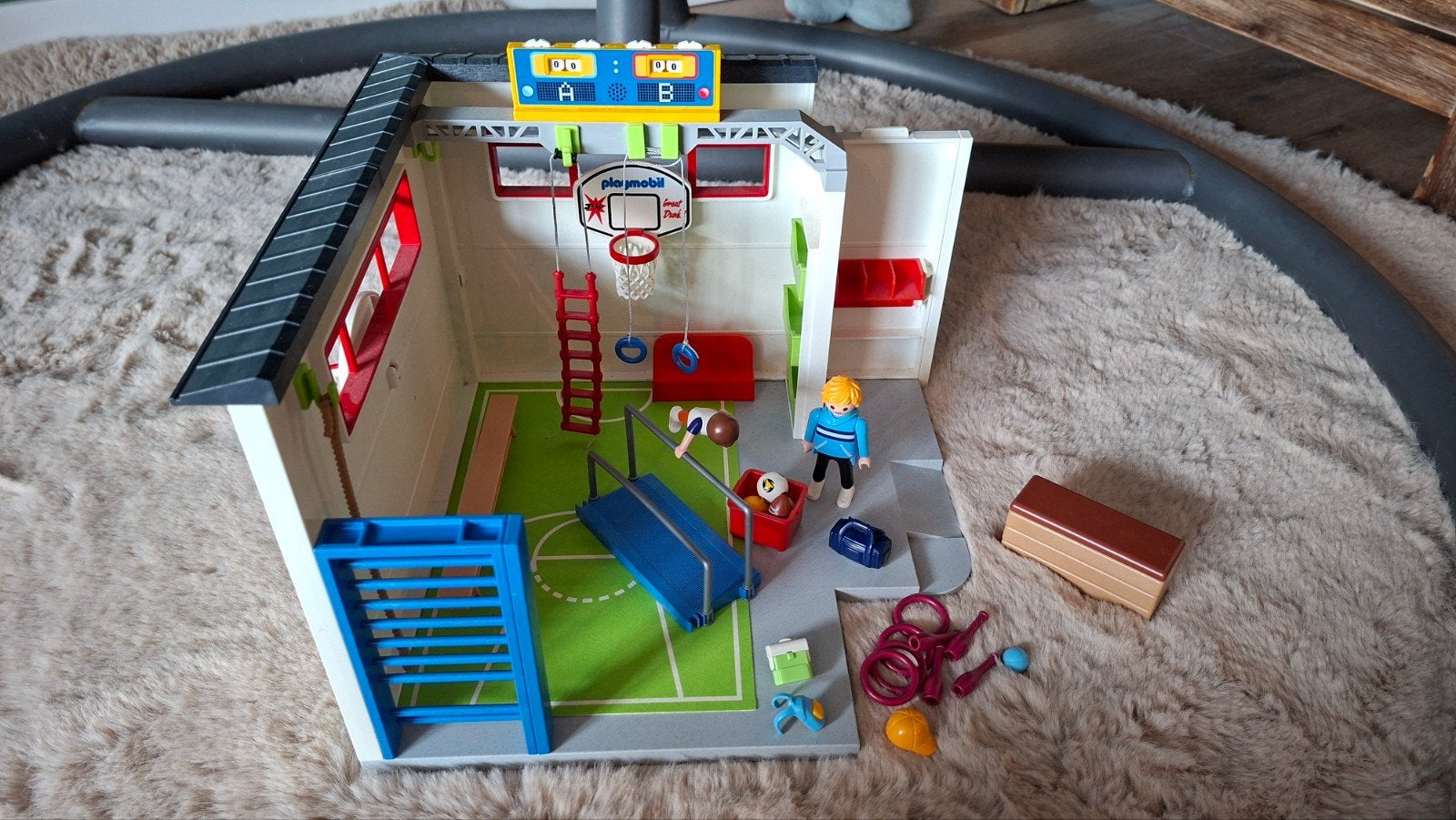 Playmobil 9454 Sportschool/Gymzaal met accessoires, Ophalen of Verzenden, Zo goed als nieuw, Jongen of Meisje