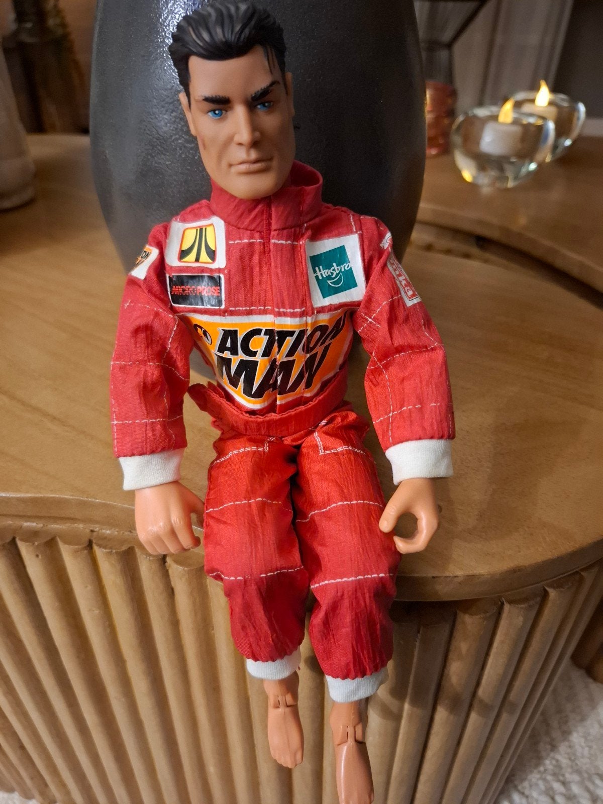 Action Man figuur in racepak, Verzamelen, Ophalen of Verzenden, Gebruikt