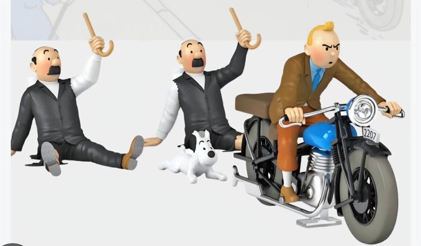 Kuifje Motor 1:24 nr. 70 Moulinsart Herge, Verzamelen, Ophalen of Verzenden, Kuifje, Nieuw, Beeldje of Figuurtje