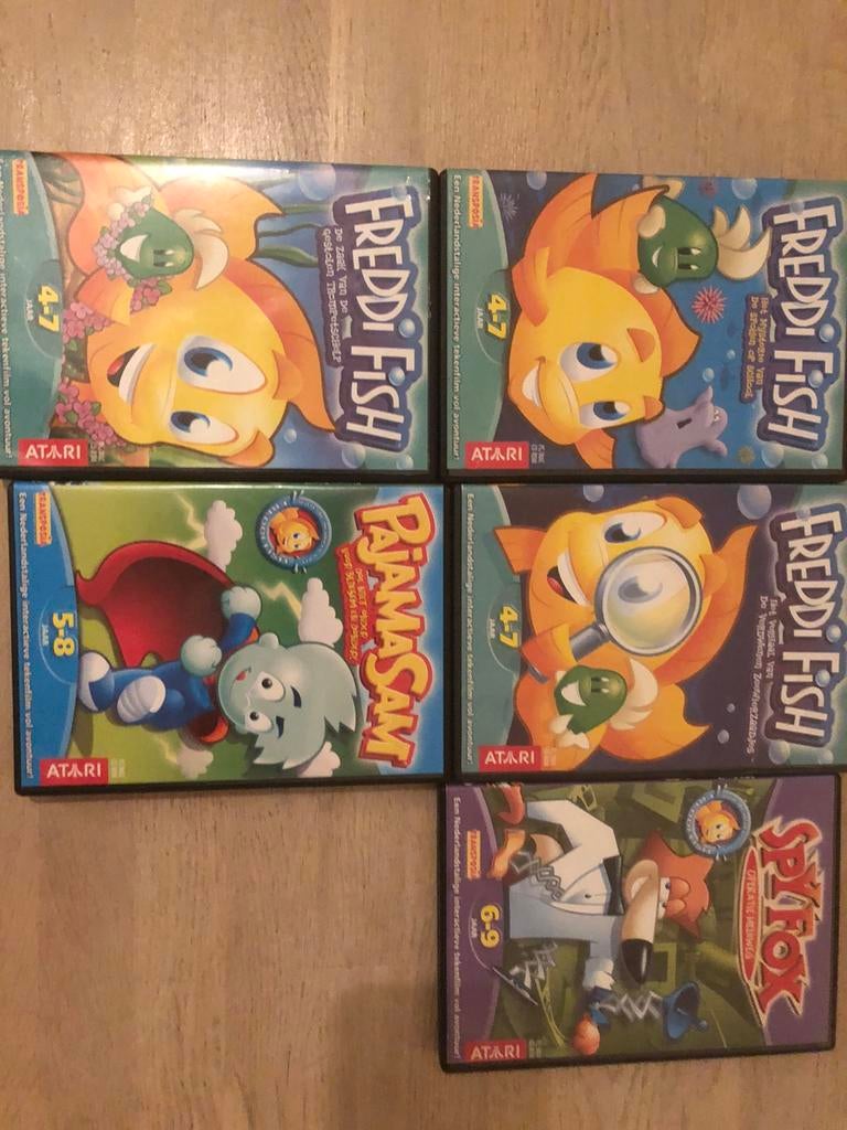 Freddi Fish / Pajama Sam / Spy fox, Spelcomputers en Games, Games | Pc, Zo goed als nieuw, Puzzel en Educatief, 1 speler, Vanaf 3 jaar