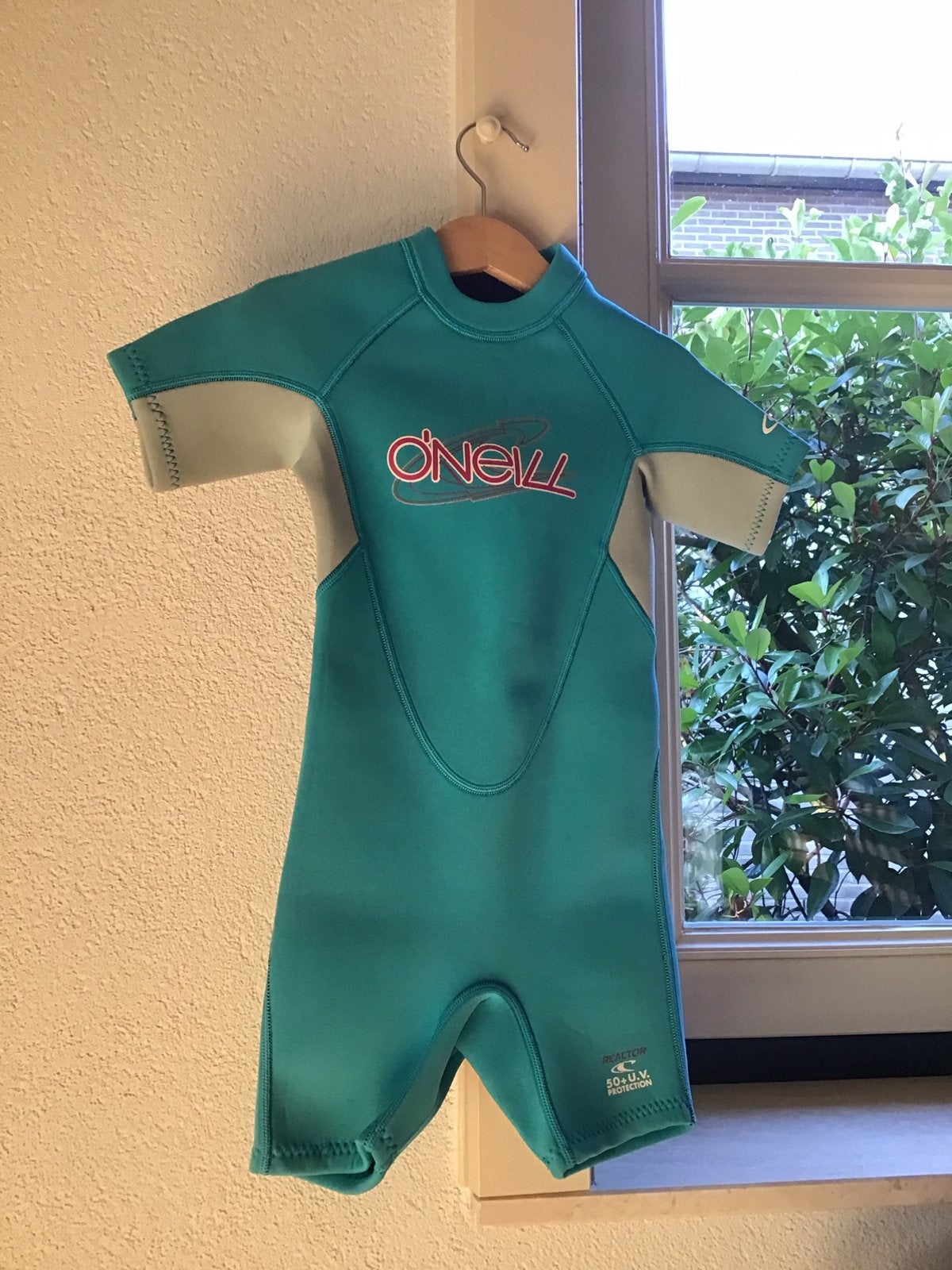 O’Neill Wetsuit Reactor Turquoise maat 3/98, Watersport en Boten, Watersportkleding, Ophalen of Verzenden, Zo goed als nieuw, Kind