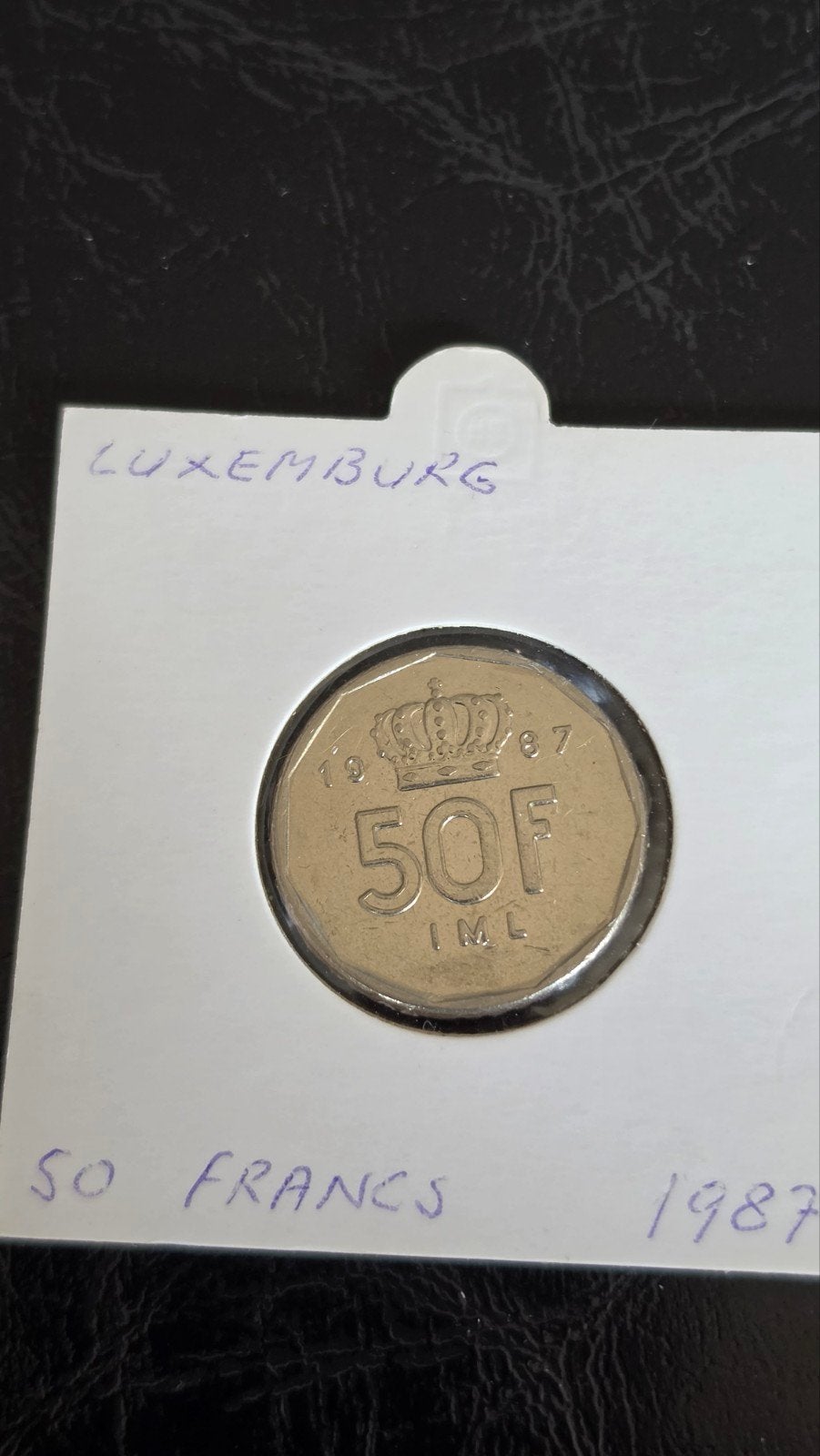 Luxemburg 50 Franken munt 1987, Ophalen of Verzenden, Overige landen, Losse munt