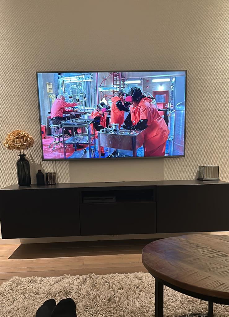 Samsung 55 inch ultra HD smart TV 4K + muurbeugel, Audio, Tv en Foto, Televisies, Ophalen, Zo goed als nieuw, 100 Hz, Samsung