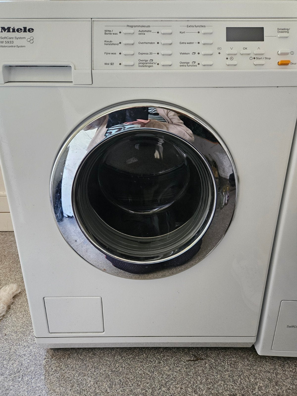 Miele W 5933 wasmachine, Witgoed en Apparatuur, Ophalen, Gebruikt, 1200 tot 1600 toeren, 85 tot 90 cm
