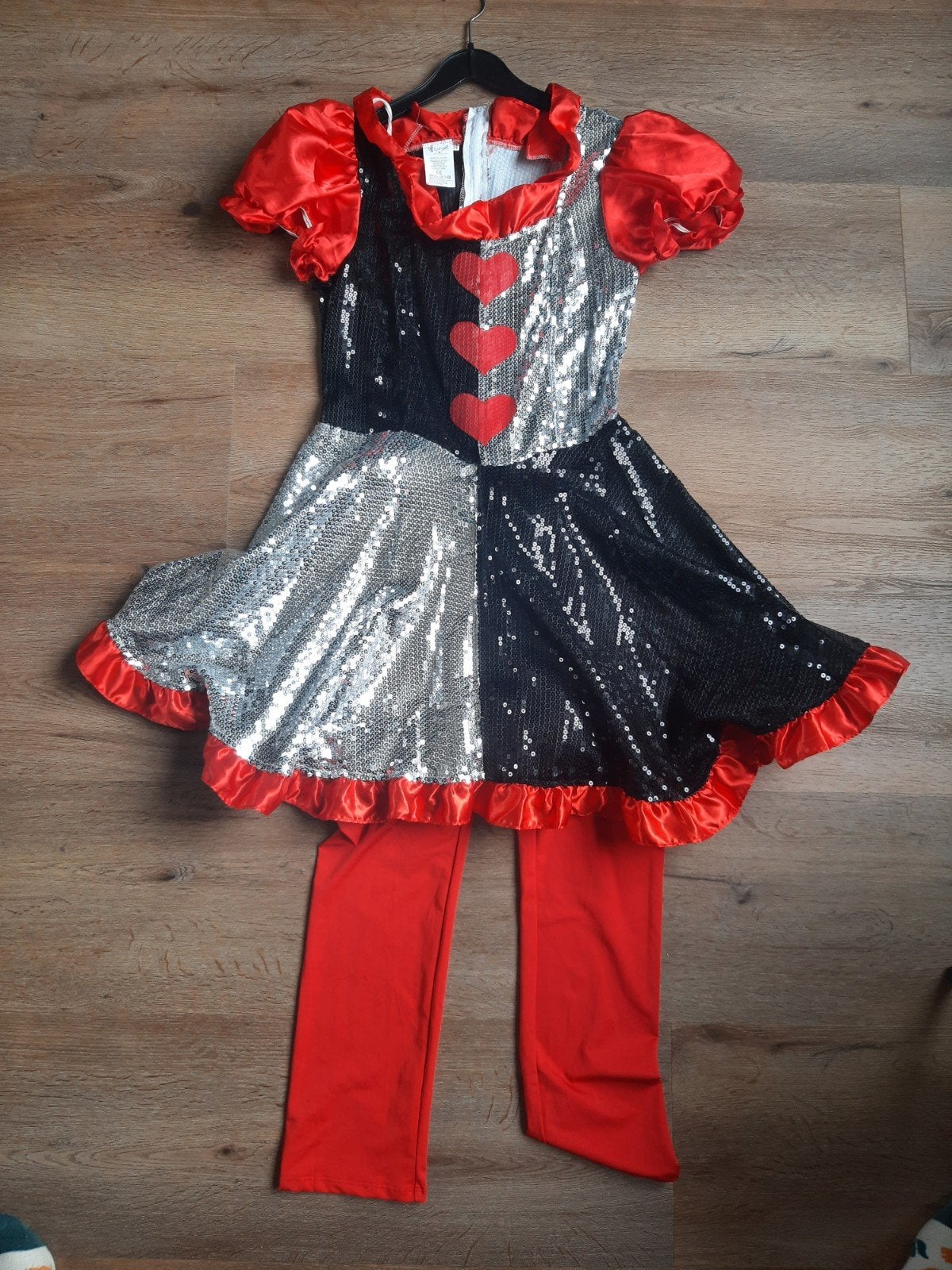 Queen of Hearts Kostuum Maat 34/36, Kleding | Dames, Carnaval, Ophalen of Verzenden, Zo goed als nieuw, Kleding